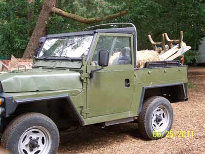 Striking the set in Richard's jeep